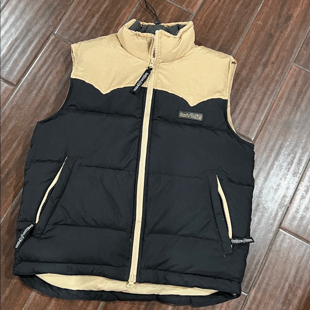 Ridge Peak Black and Tan Men's Vest